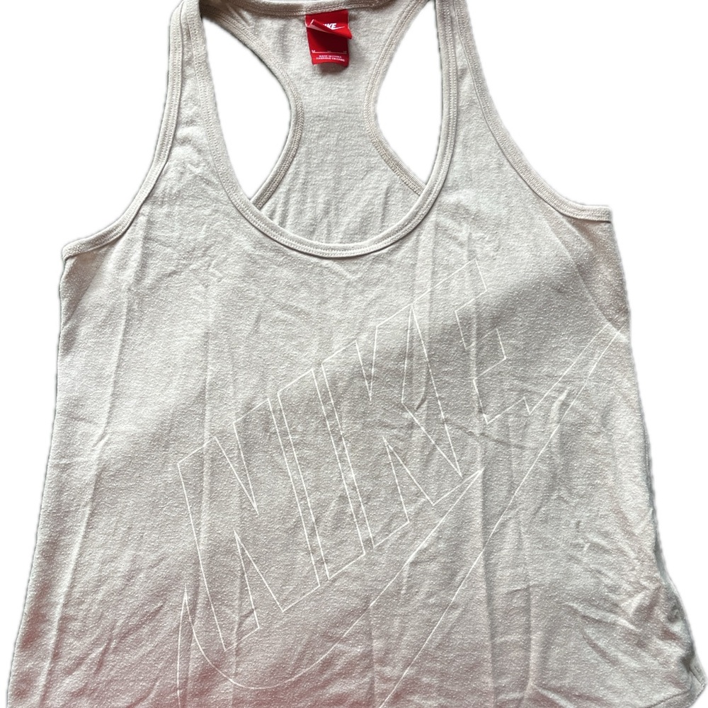 Nike off-white racer back workout tank top